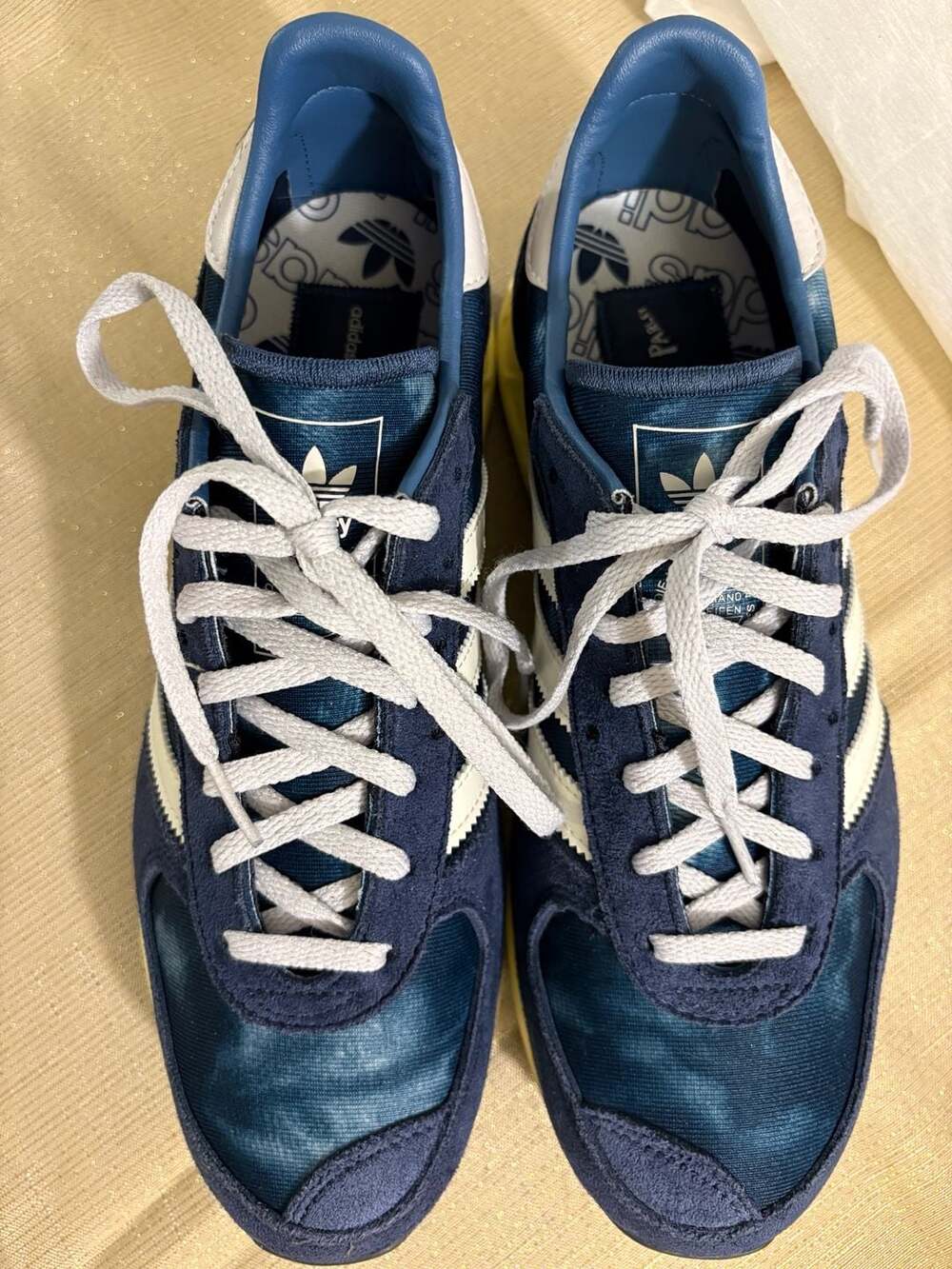 Men’s Adidas TRX Vintage Parley Crew Navy Bleached Sneakers (Model GW2055) - Picture 4 of 8